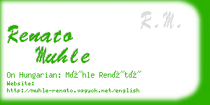 renato muhle business card